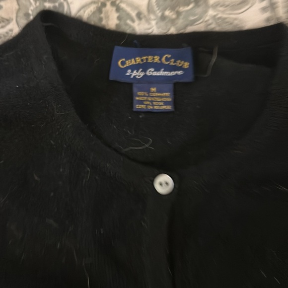 Black button down sweater - Picture 3 of 3